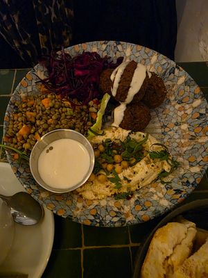 Falafel Plate at Picknick Cafe - City in Frankfurt