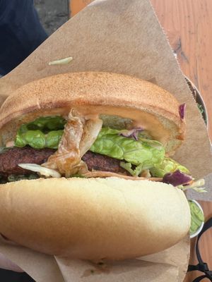 Burger  at Ibiza bowls in Copenhagen