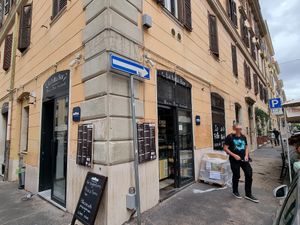 On the corner at La Follia in Rome