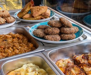 Delicious lunch options  at Simple Food Punkt in Sofia