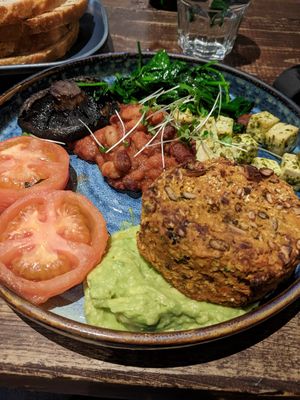 Vegan full Irish breakfast at Sásta at Sasta By The River in Maynooth