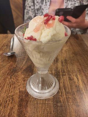 Vegan ice-cream at The Old Bath Arms in Frome