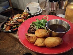 Nut roast with roasties at The Old Bath Arms in Frome