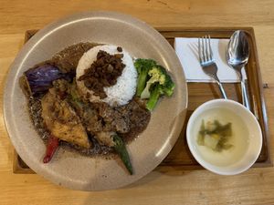 Yong Tau Foo set  at Water Drop Tea House - Sutera Mall in Skudai