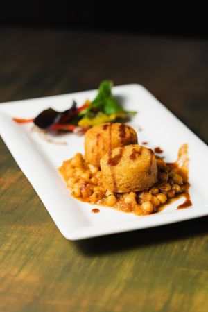 Aloo Tikki Starter at Five Rivers in Leamington Spa