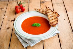 tomato soup at Lunter Kuchyňa in Banska Bystrica