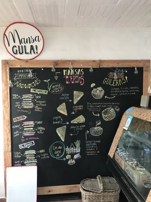 Menu   at Mansa Gula in Mina Clavero