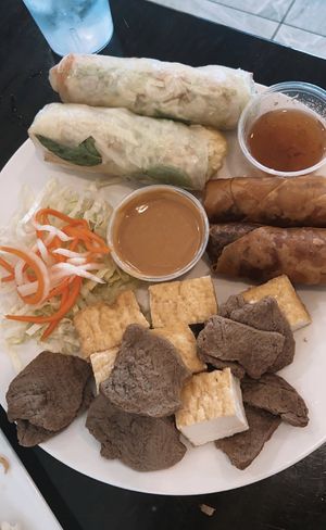 44. vegan combo taste ~ just a tasty selection of apps at Veggie Garden in Orlando