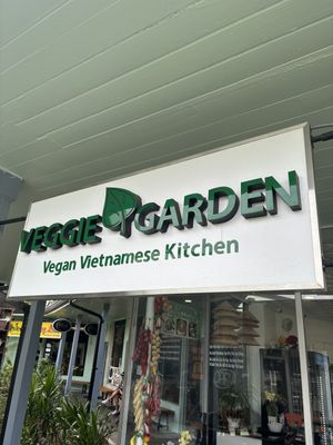 new sign! all vegan now😄 at Veggie Garden in Orlando