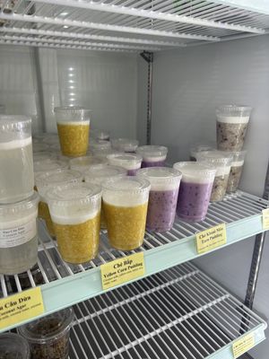 dessert fridge😄 at Veggie Garden in Orlando