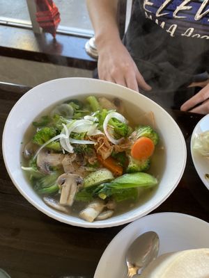 Pho with mock pork at Veggie Garden in Orlando