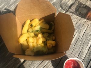 Vegetable tempura at Il Pakkero in Ashford