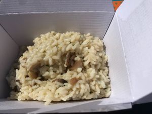 Vegan mixed mushroom risotto  at Il Pakkero in Ashford