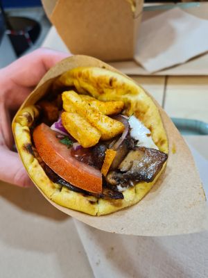 Greek Gyro at Mama Tierra - Acropolis in Athens