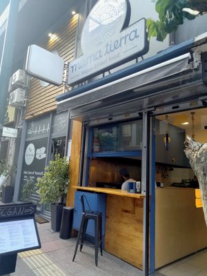 Restaurant outside. at Mama Tierra - Acropolis in Athens