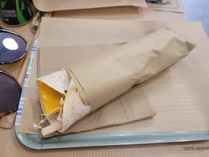 Mushroom Wrap at Mama Tierra - Acropolis in Athens