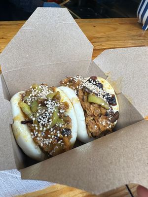 Jackfruit Bao Buns  at Mama Tierra - Acropolis in Athens