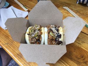 Jackfruit Bao Buns  at Mama Tierra - Acropolis in Athens