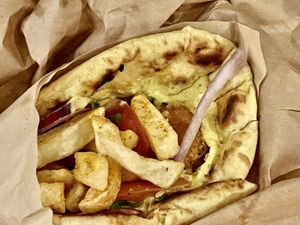 Souvlaki   at Mama Tierra - Acropolis in Athens