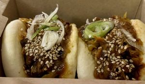 Vegetable bao buns   at Mama Tierra - Acropolis in Athens