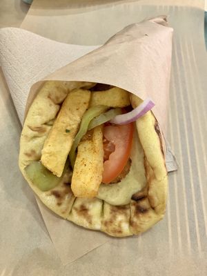 “Chicken” souvlaki  at Mama Tierra - Acropolis in Athens