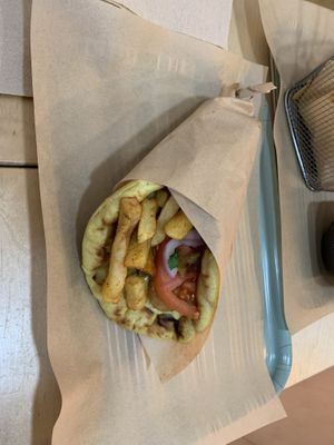 Chicken souvlaki   at Mama Tierra - Acropolis in Athens