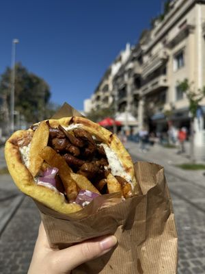 Mushroom Gyro   at Mama Tierra - Acropolis in Athens