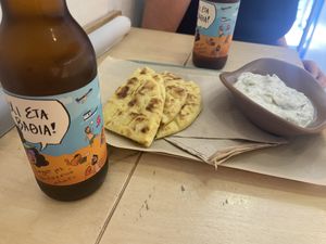 Tzatziki   at Mama Tierra - Acropolis in Athens