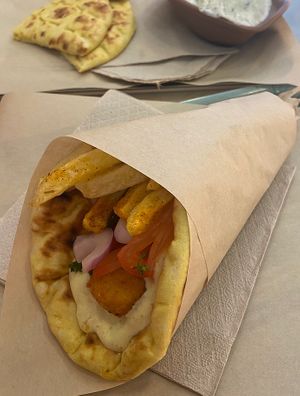 Chicken souvlaki   at Mama Tierra - Acropolis in Athens