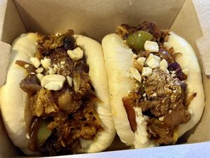 Jackfruit Bao Buns   at Mama Tierra - Acropolis in Athens