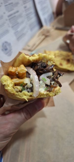 Already took a bit, so delicious at Mama Tierra - Acropolis in Athens