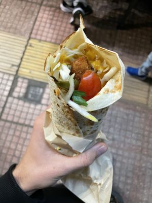 Chicken Tortilla Wrap (7€)  at Mama Tierra - Acropolis in Athens