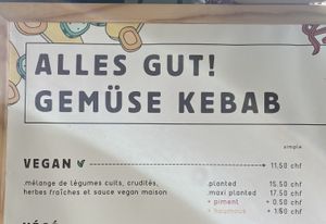   at Alles Gut - Gemüse Kebab in Geneva