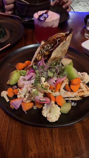 Tlayuda de setas al chipotle   at Corazón de Maguey in Mexico City