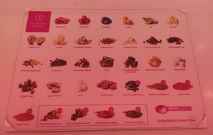 Toppings at Snog Frozen Yogurt in London