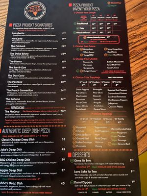 This is just one side they have a customizable vegan poutine on the other side as well as other things at Pizza Projekt in London