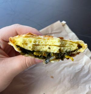 Inside Mediterranean Flatbread   at Peet's Coffee in San Diego