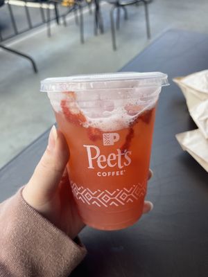 Strawberry Lemon Fruit Tea Shaker   at Peet's Coffee in San Diego
