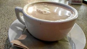Hot chocolate at Mother's Market Kitchen in Brea