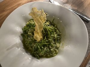 Grünes Risotto   at Kamin in Izola