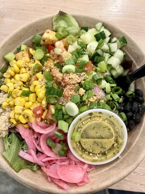 Make your own bowl with crispy tofuu  at Happy + Hale in Raleigh