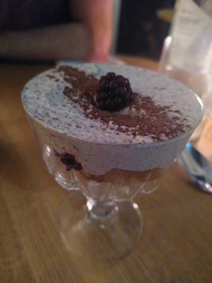 Chocolate mousse at plant. in Luzern