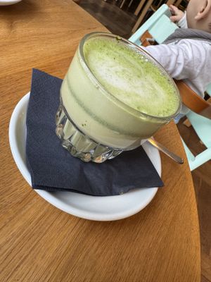 Matcha Lattee  at plant. in Luzern