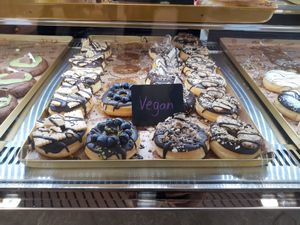 Vegan selection at Royal Donuts in Luzern