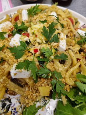 Pasta alla norma at Owca Cała in Poznan