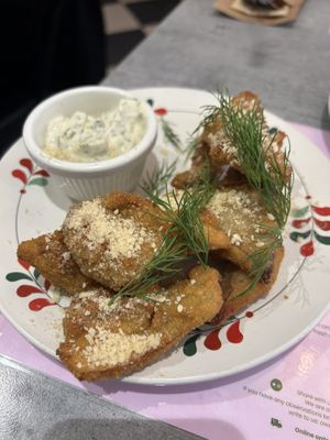 Oyster mushrooms  #Veganuary at Owca Cała in Poznan