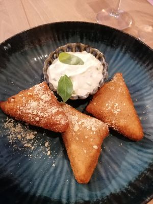 Breaded mozzarella at Owca Cała in Poznan