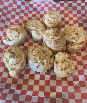 Vegan garlic cheese buns  at Ali Baba Pizza - Victoria in Victoria