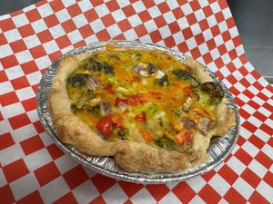 Quiche  at Flame-N-Ray's in Eugene