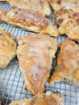 Coconut Pineapple Pecan Scones  at Flame-N-Ray's in Eugene